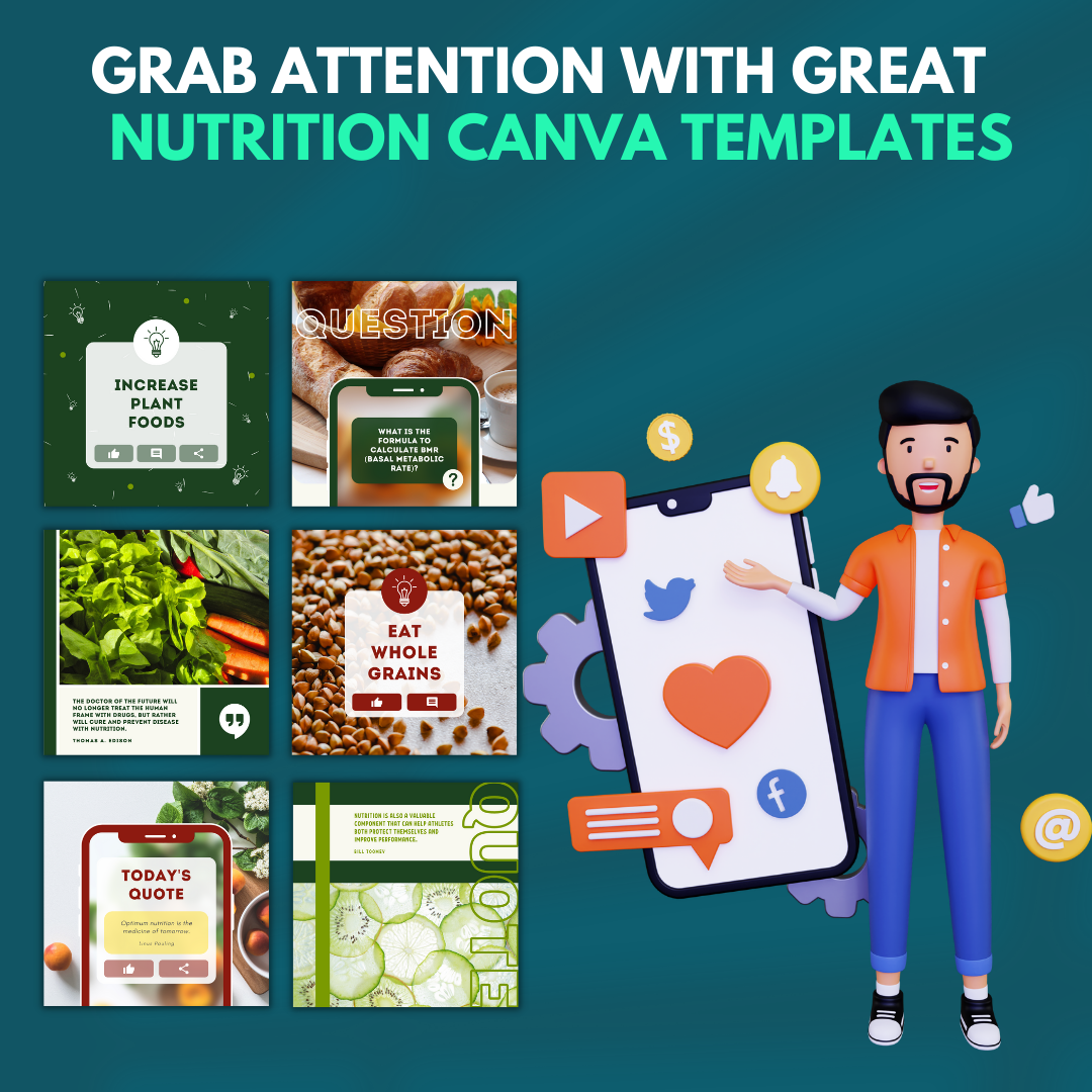 Nutrition Social Media Templates