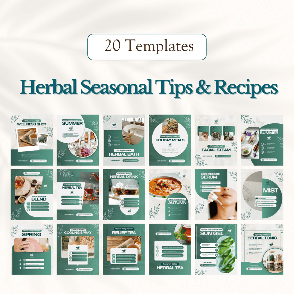 Herbal Medicine Social Media Templates
