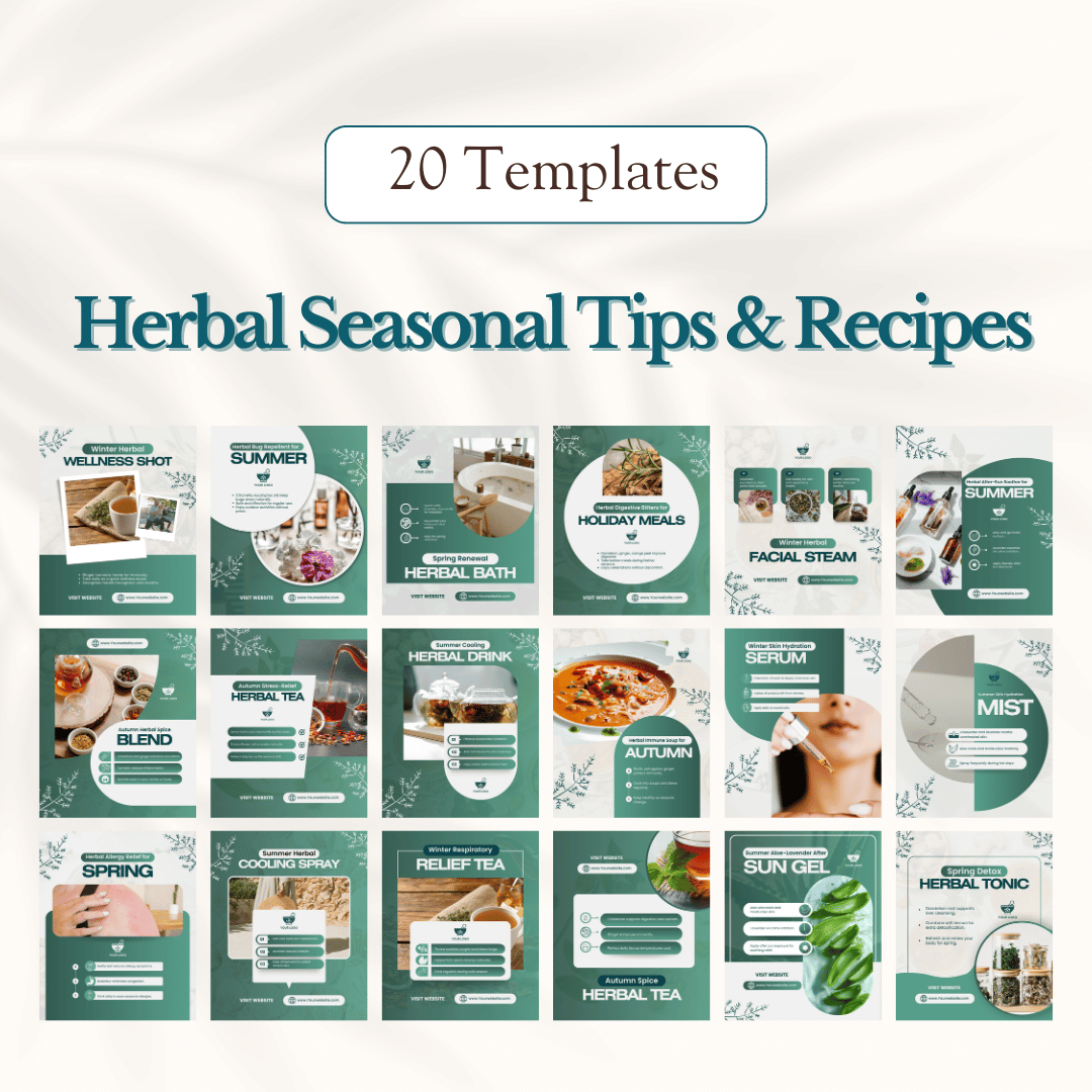 Herbal Medicine Social Media Templates
