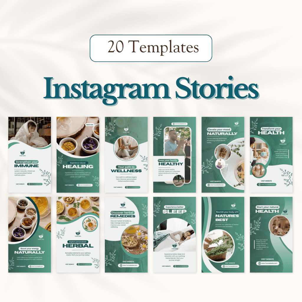 Herbal Medicine Social Media Templates
