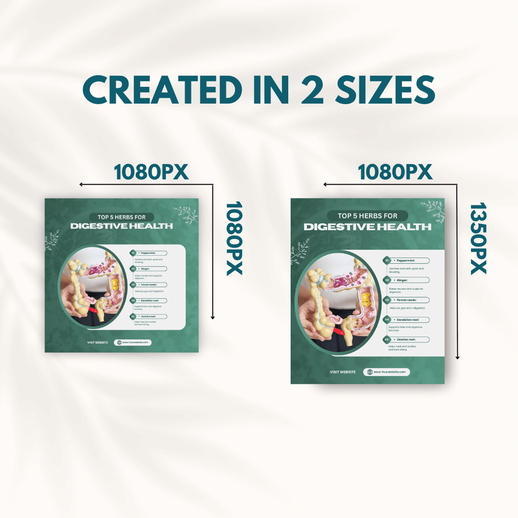Herbal Medicine Social Media Templates