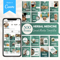 Herbal Medicine Social Media Templates