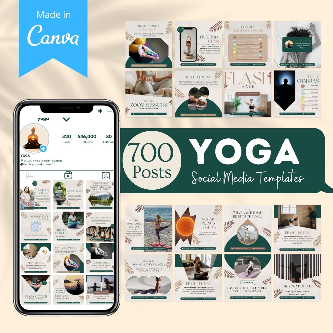 Yoga Social Media Templates