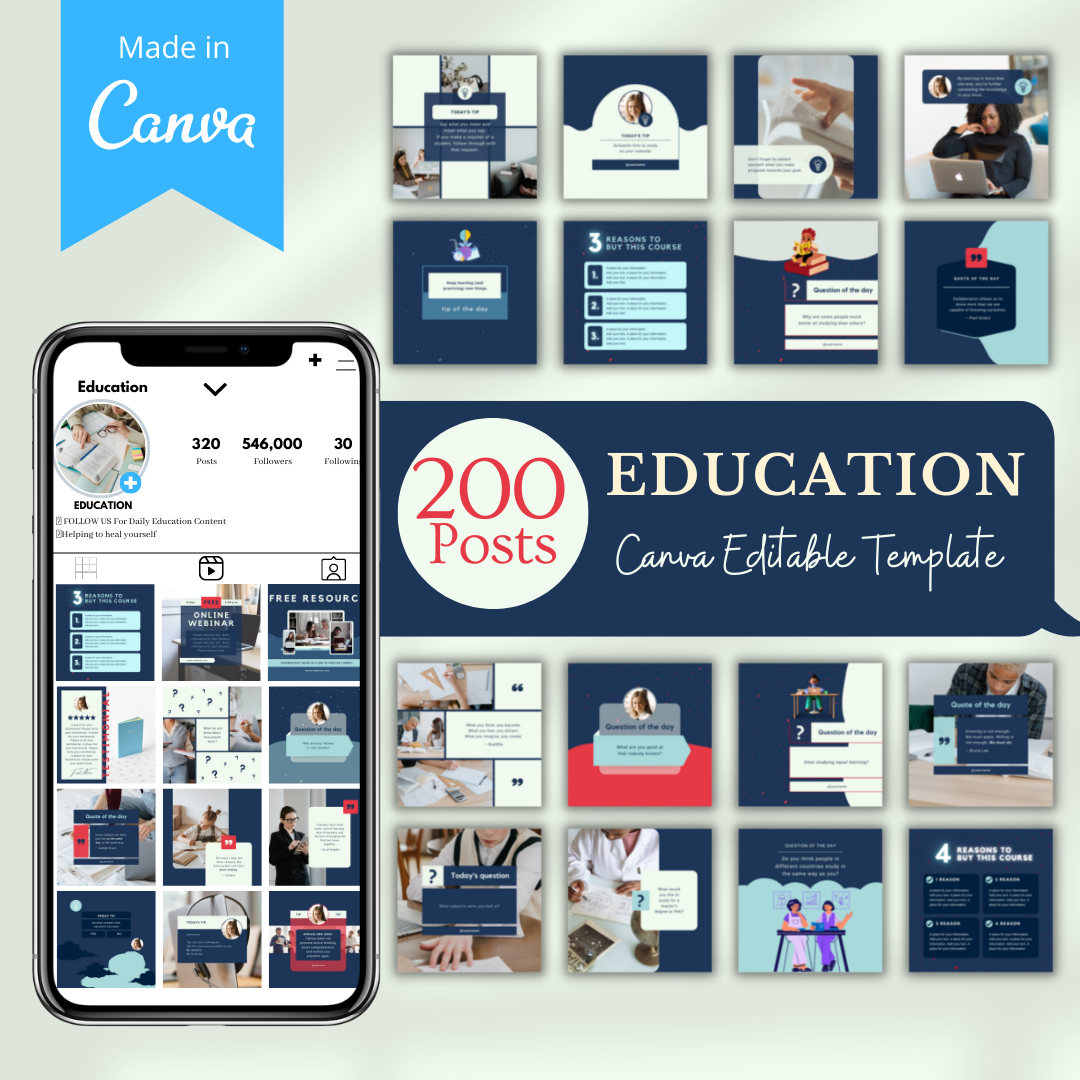 Education Social Media Templates
