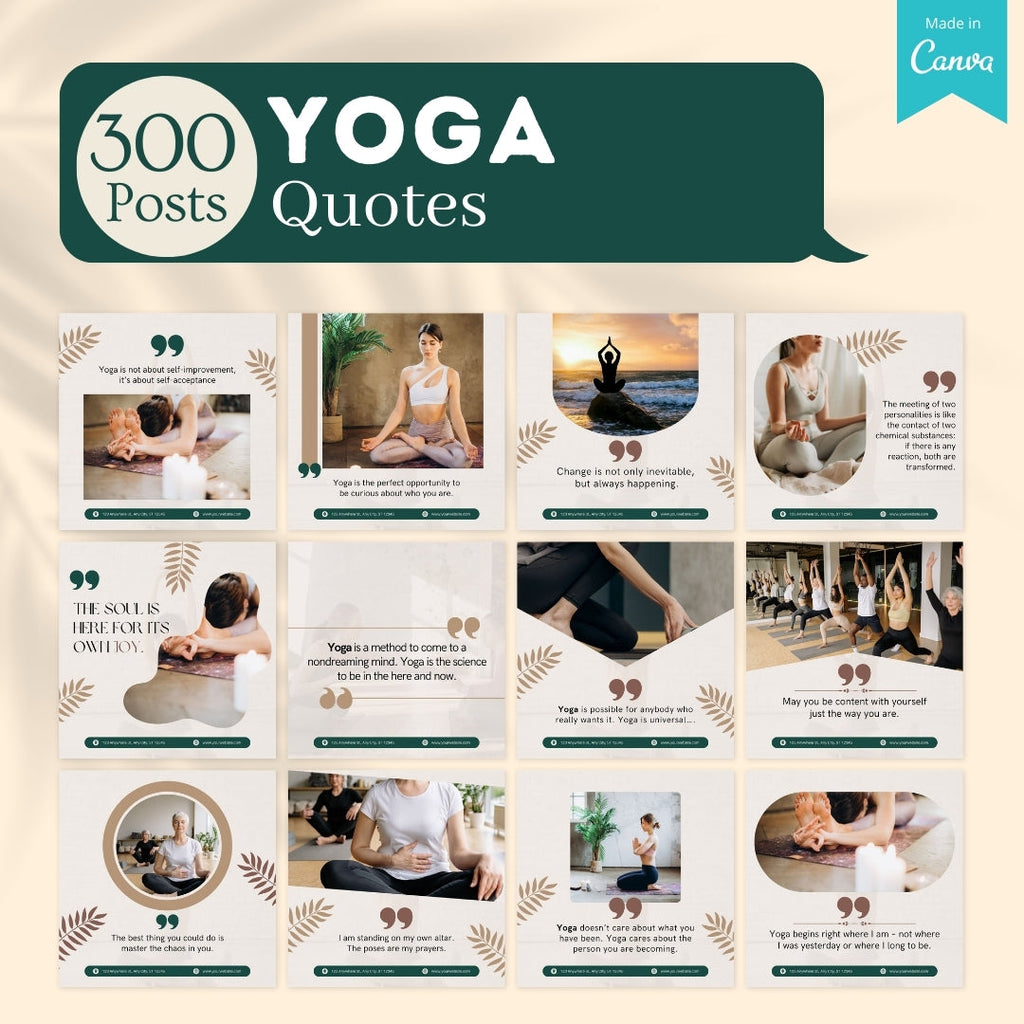 Yoga Social Media Templates