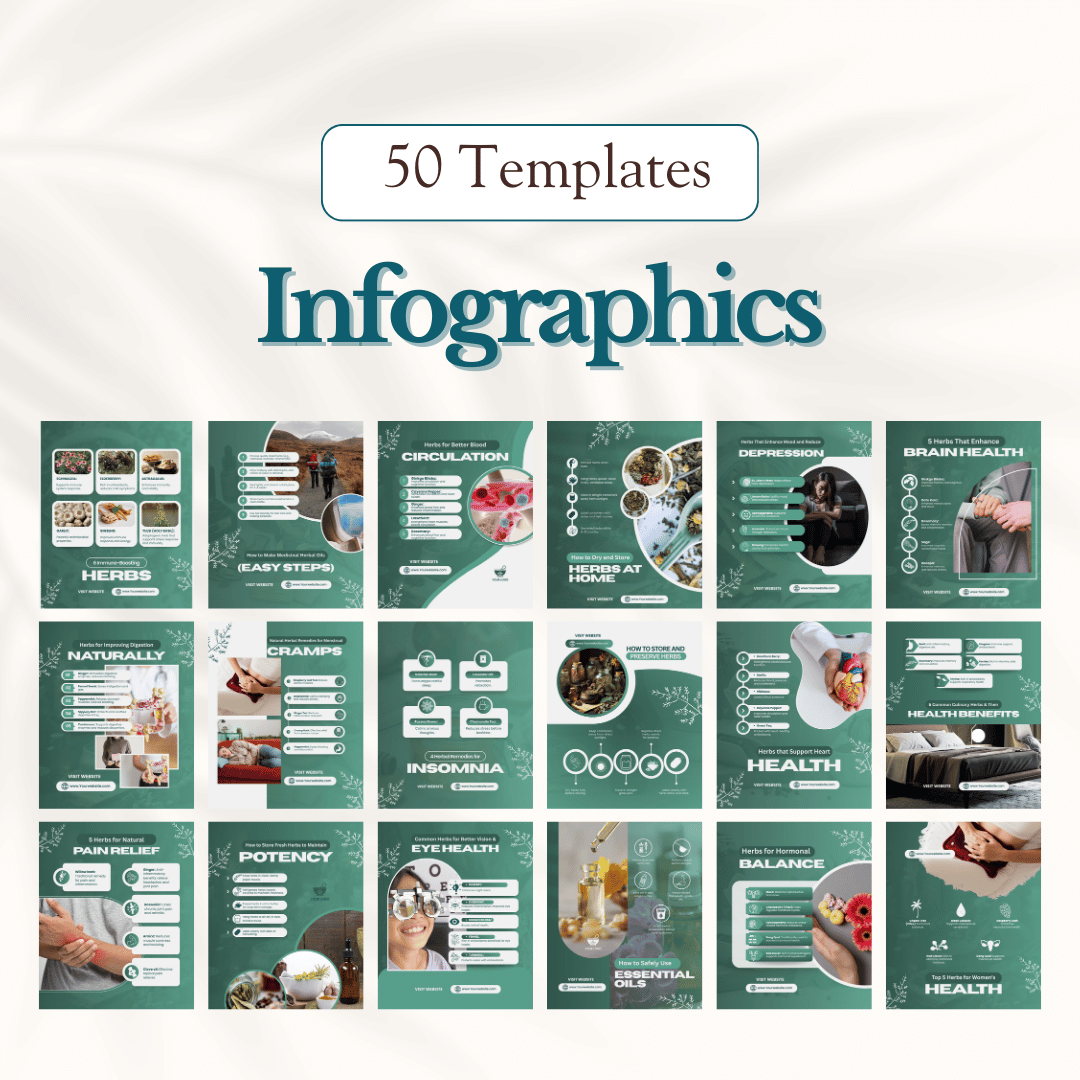 Herbal Medicine Social Media Templates