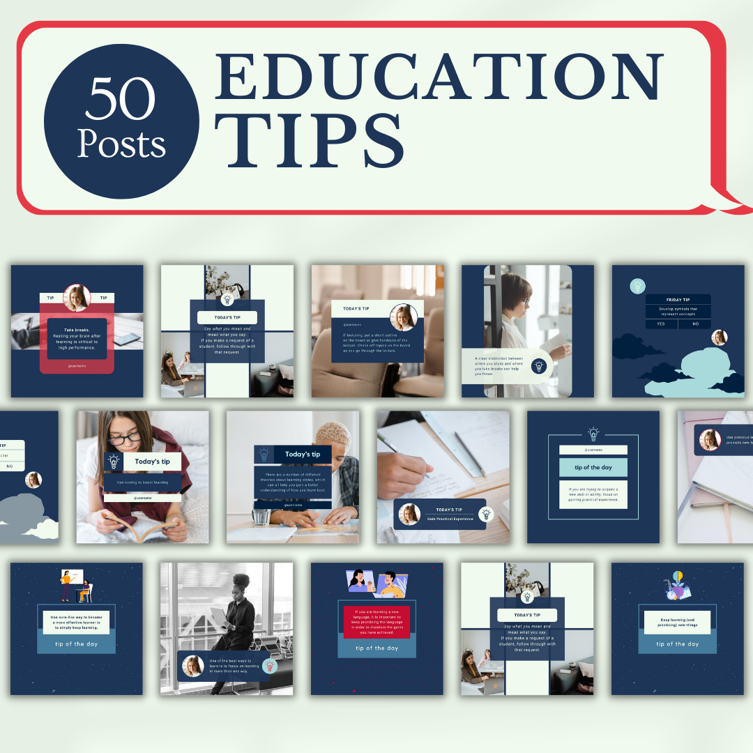 Education Social Media Templates