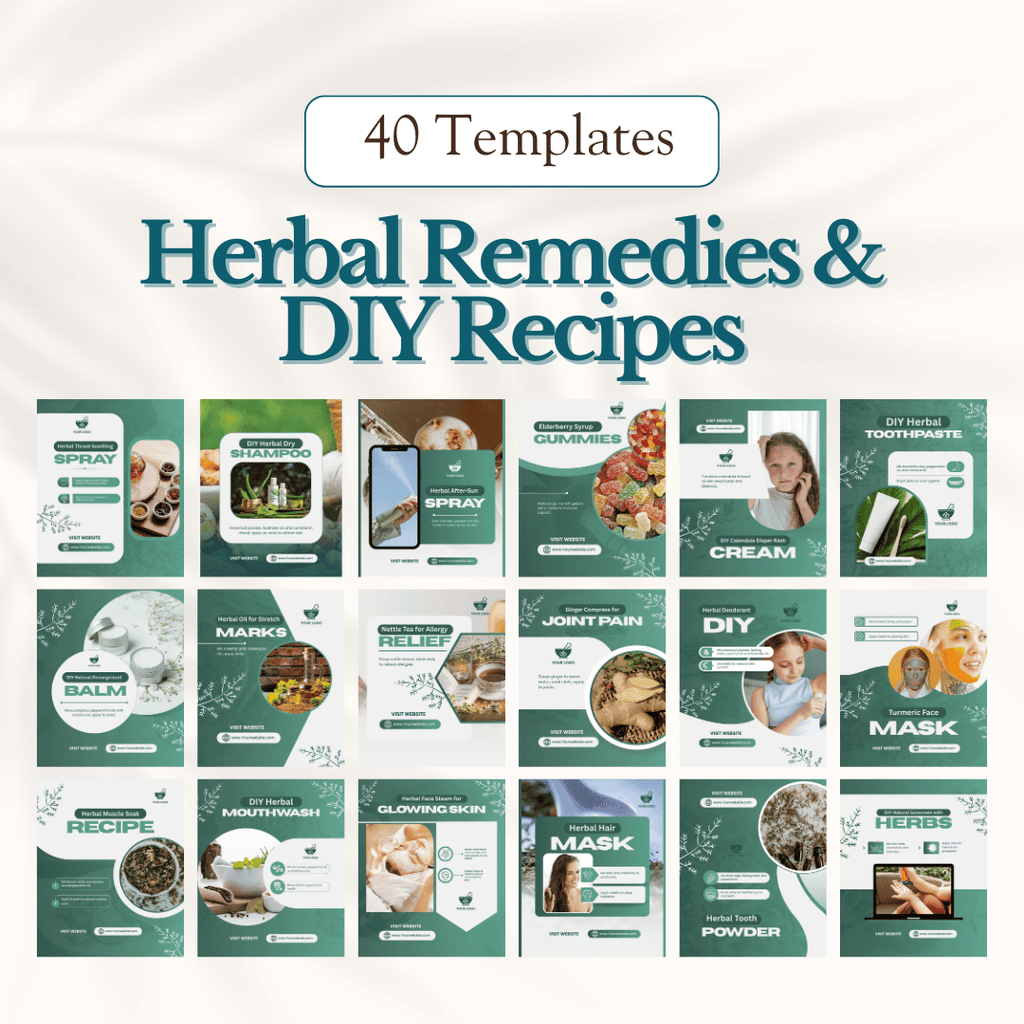 Herbal Medicine Social Media Templates