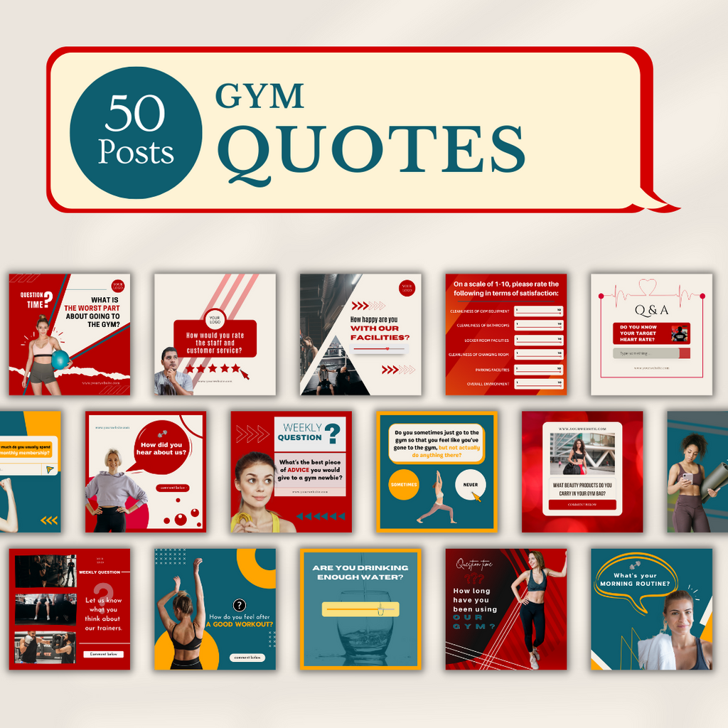 Gym Social Media Templates