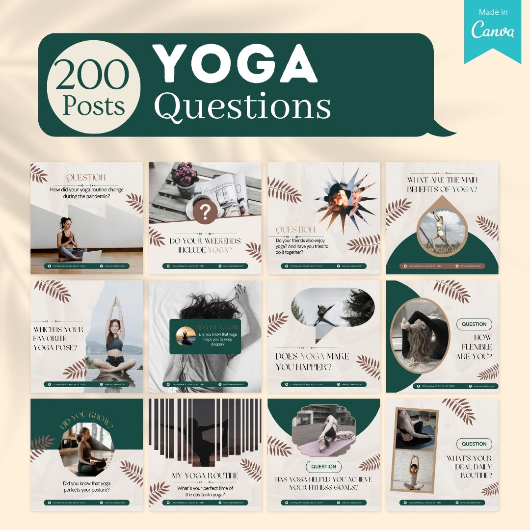 Yoga Social Media Templates