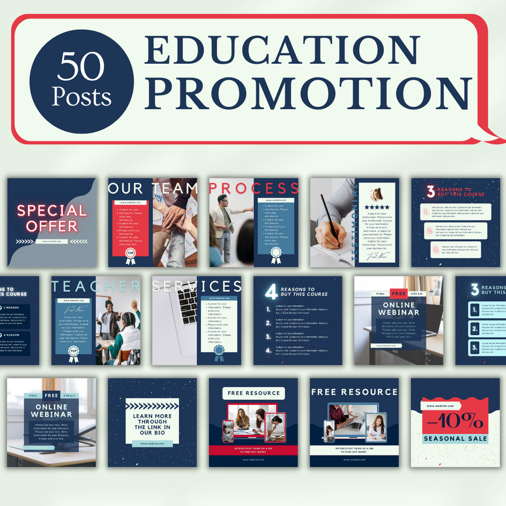 Education Social Media Templates
