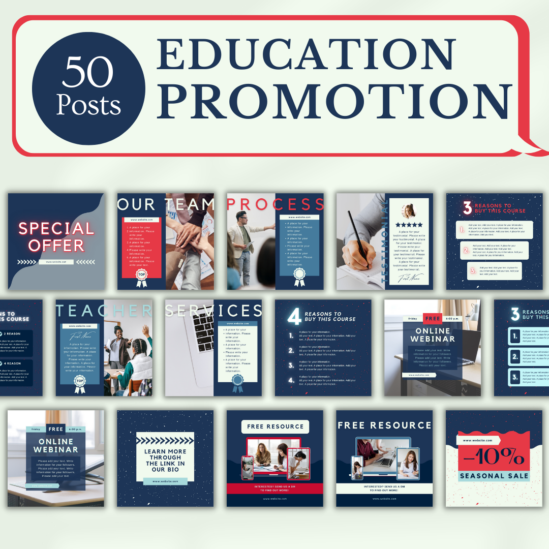 Education Social Media Templates