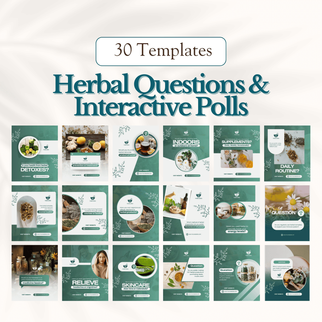 Herbal Medicine Social Media Templates