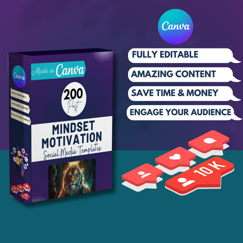 Mindset &amp; Motivation Social Media Templates