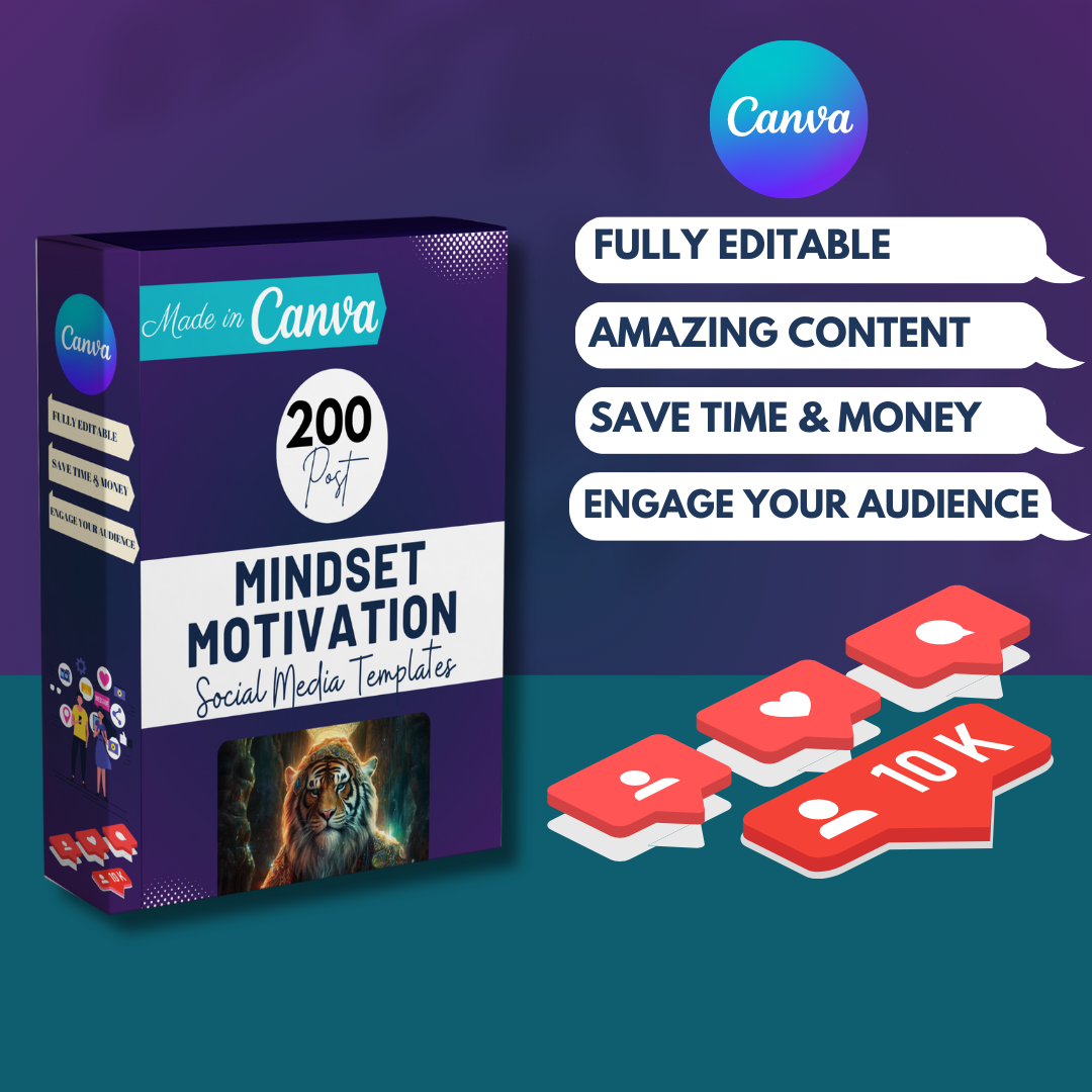 Mindset &amp; Motivation Social Media Templates