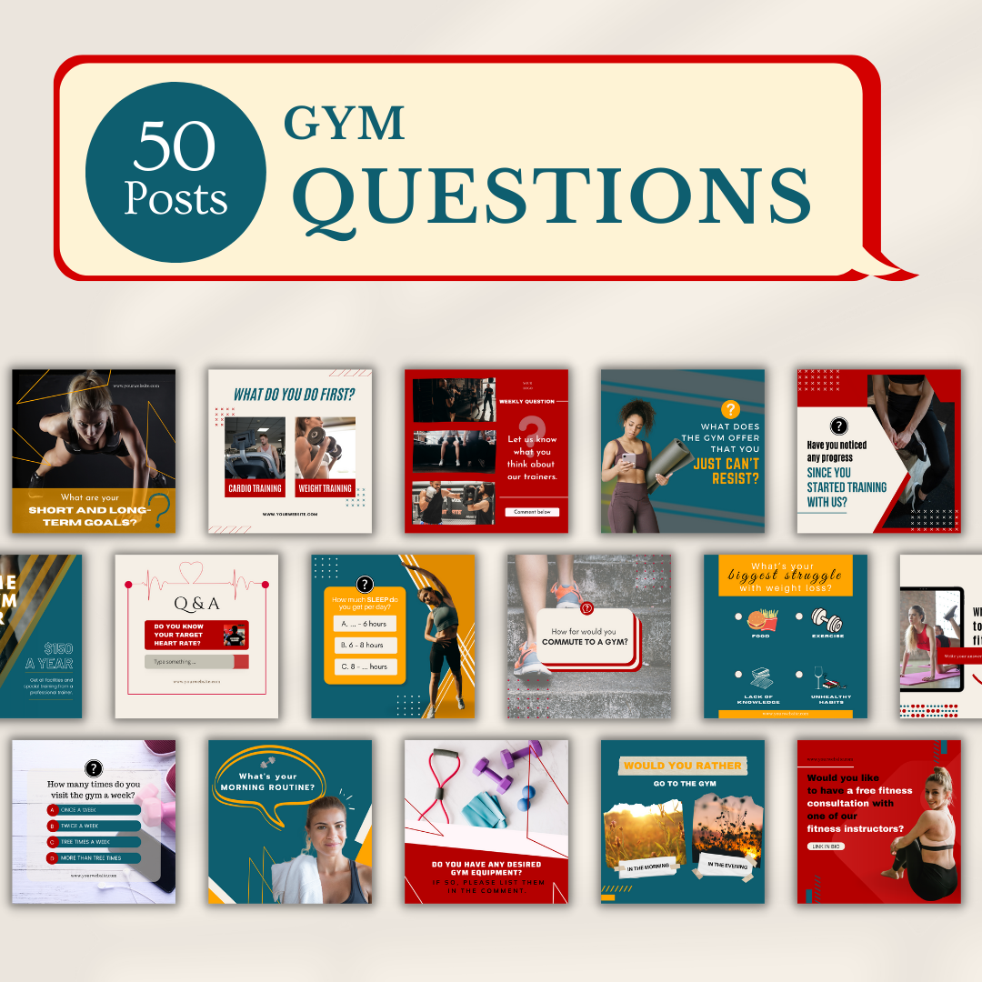Gym Social Media Templates