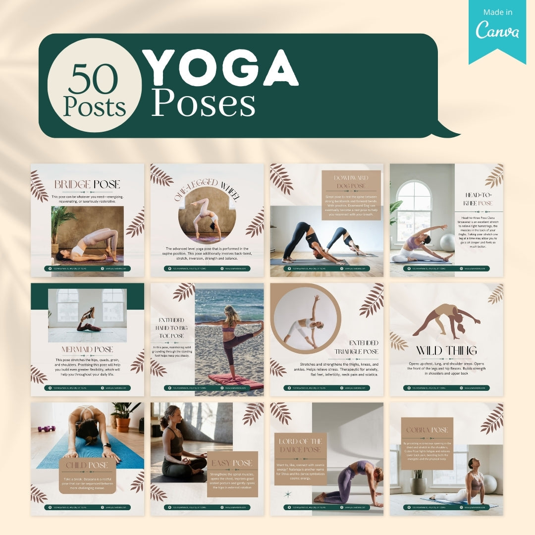 Yoga Social Media Templates