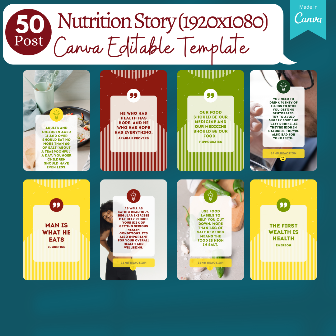 Nutrition Social Media Templates