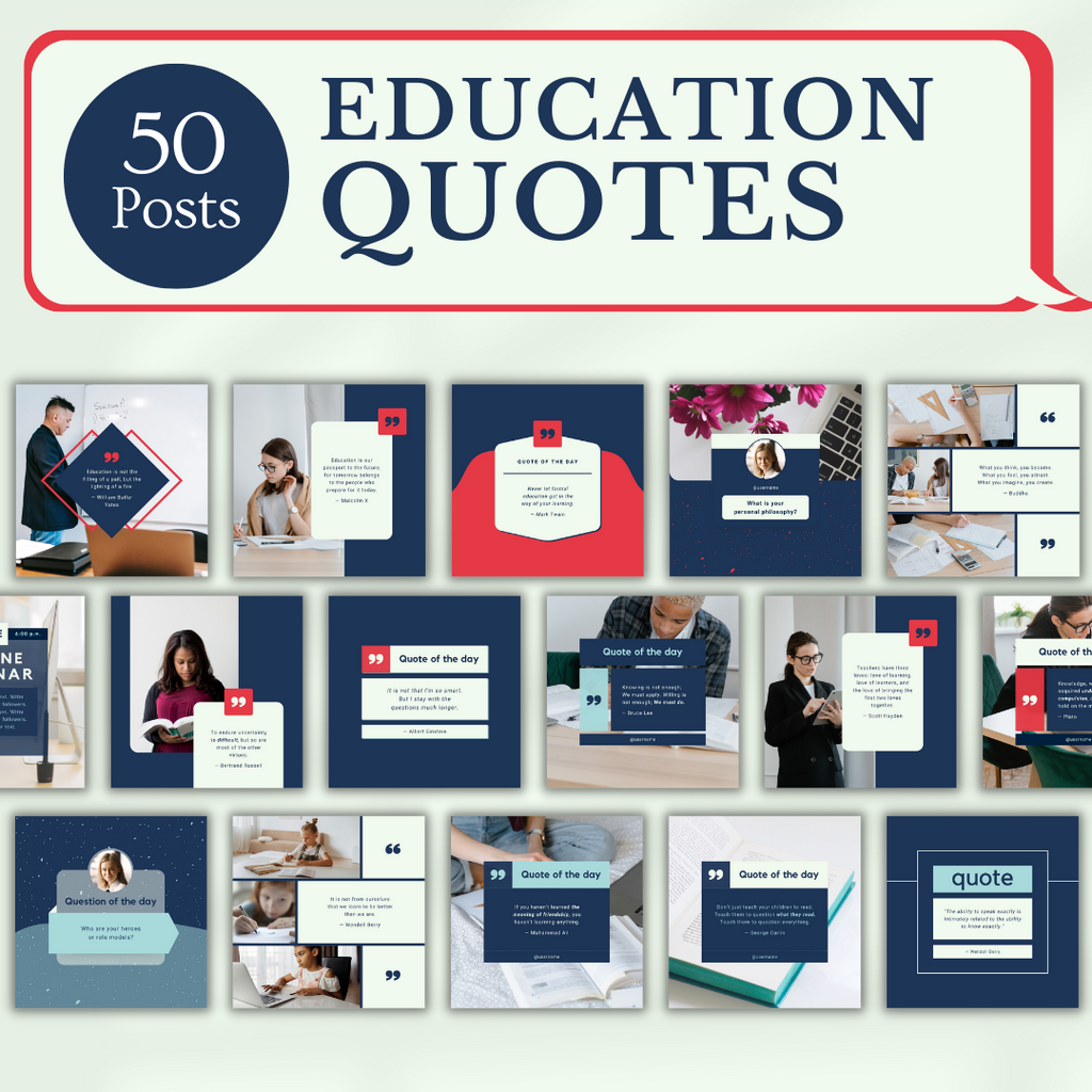 Education Social Media Templates