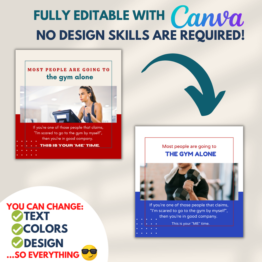 Gym Social Media Templates