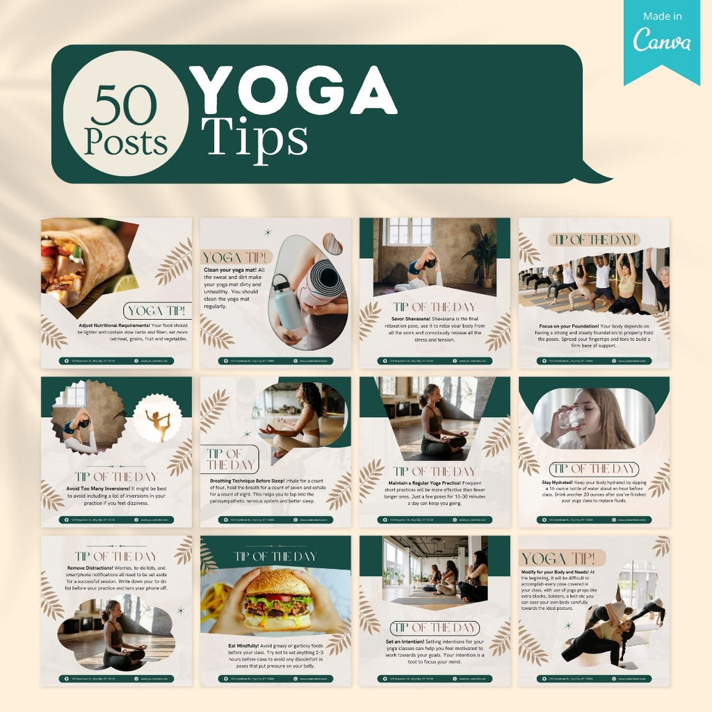 Yoga Social Media Templates