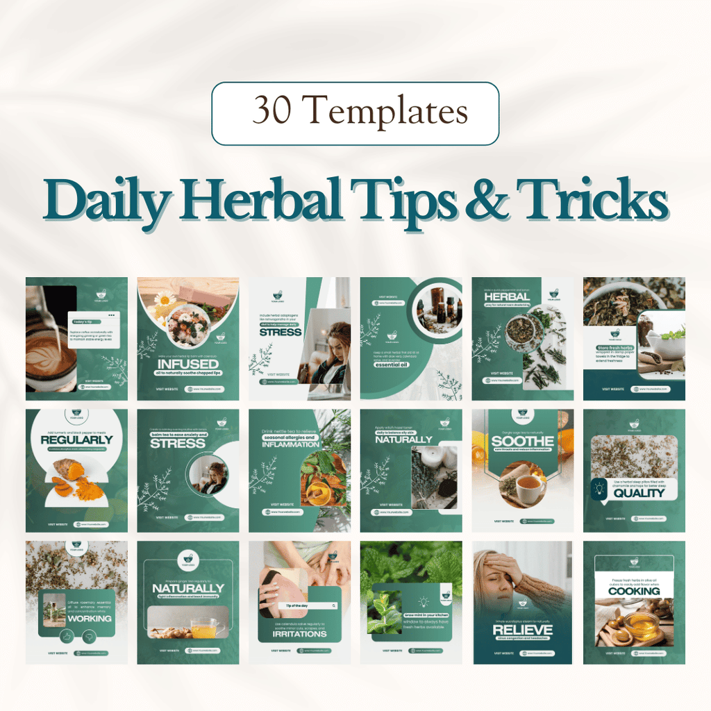 Herbal Medicine Social Media Templates