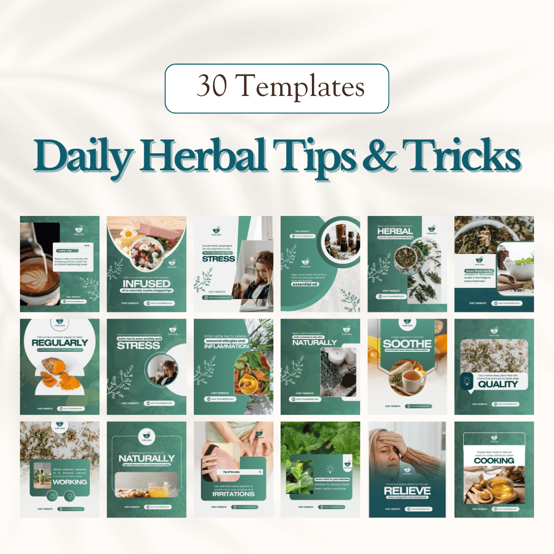 Herbal Medicine Social Media Templates