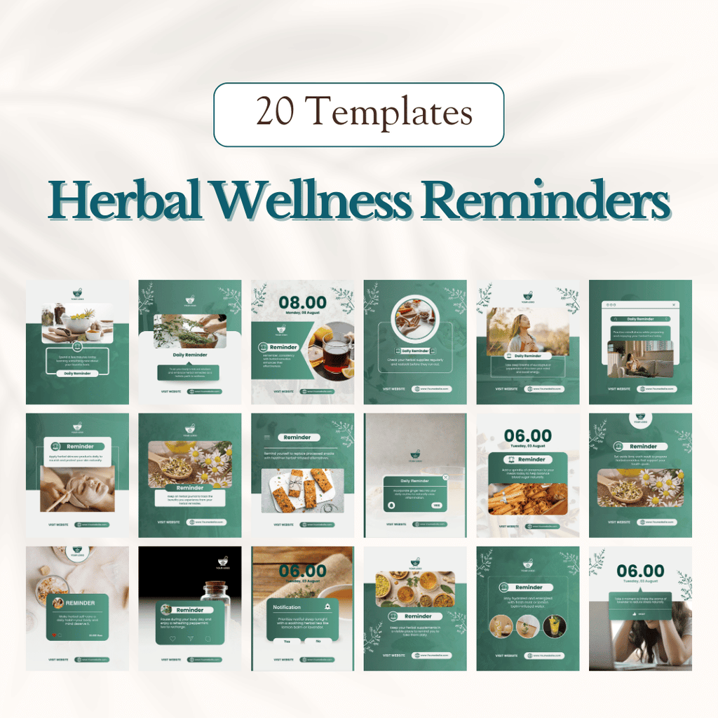 Herbal Medicine Social Media Templates