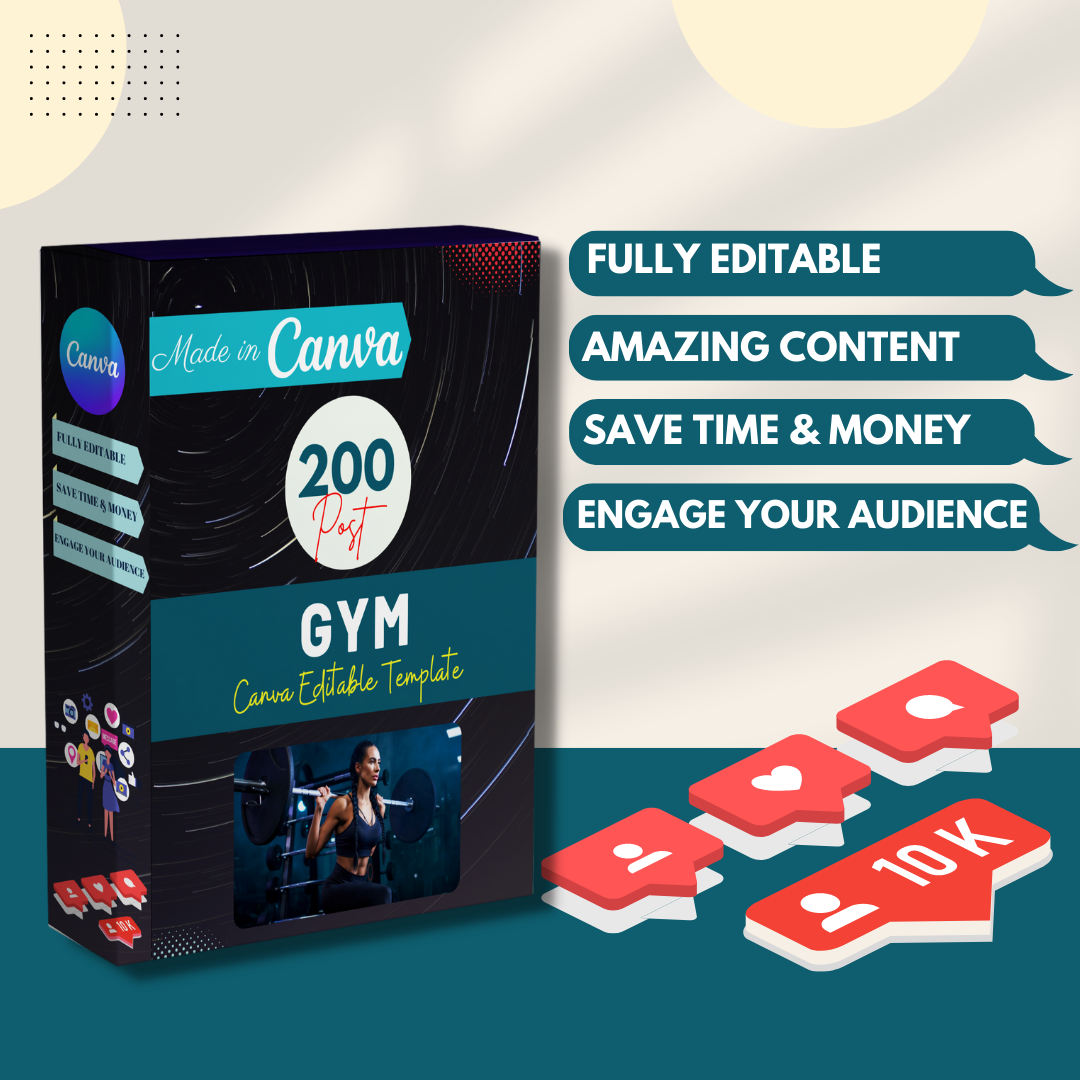 Gym Social Media Templates