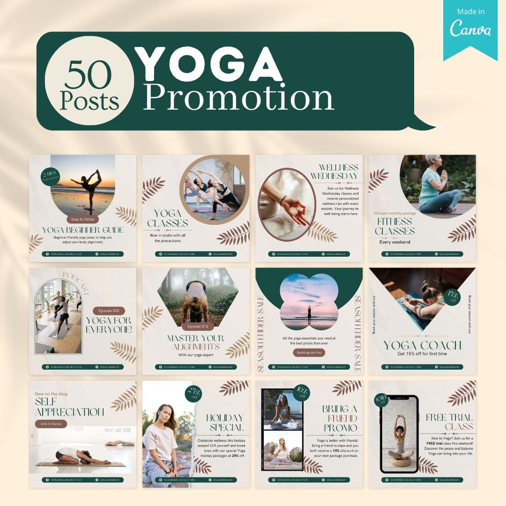Yoga Social Media Templates