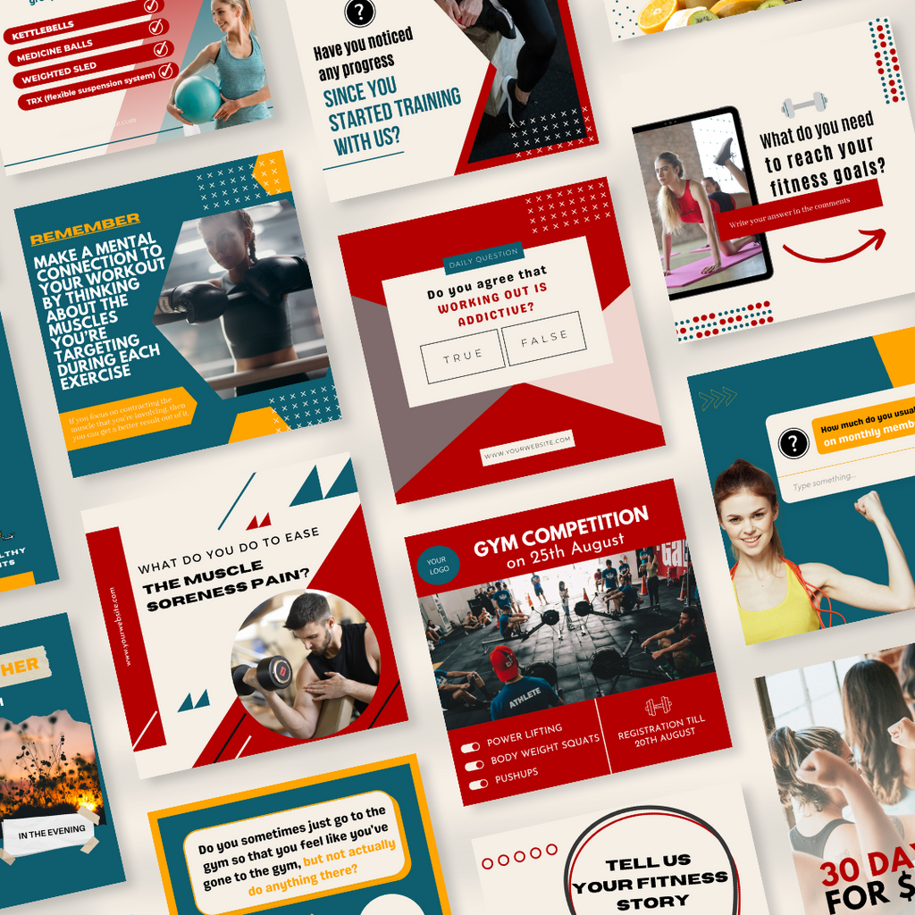 Gym Social Media Templates